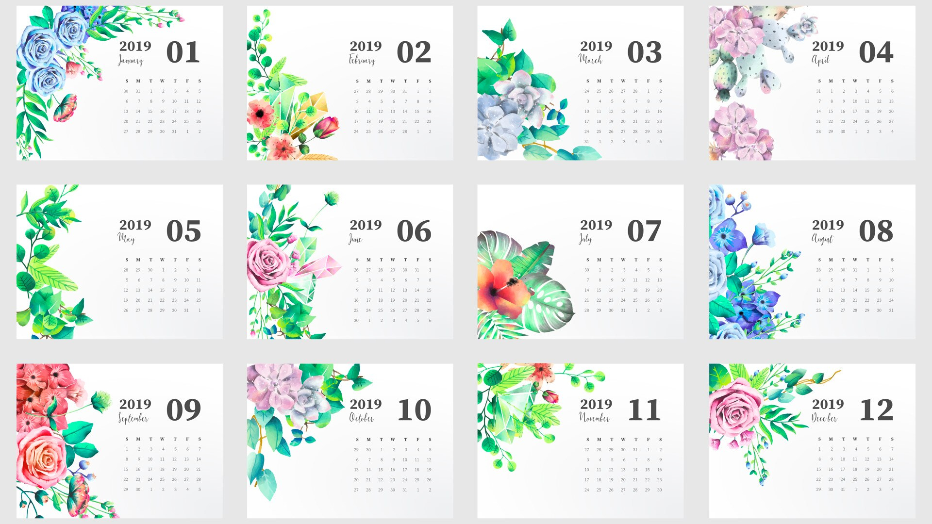 calendar cards